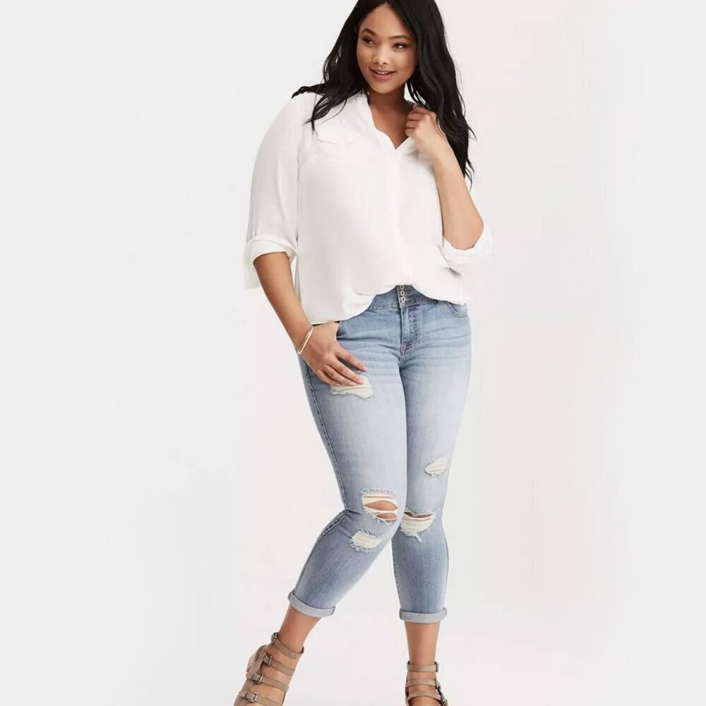 Torrid Women's Premium Stretch Ankle Light Wash Jeggings - Size 24R - NWT